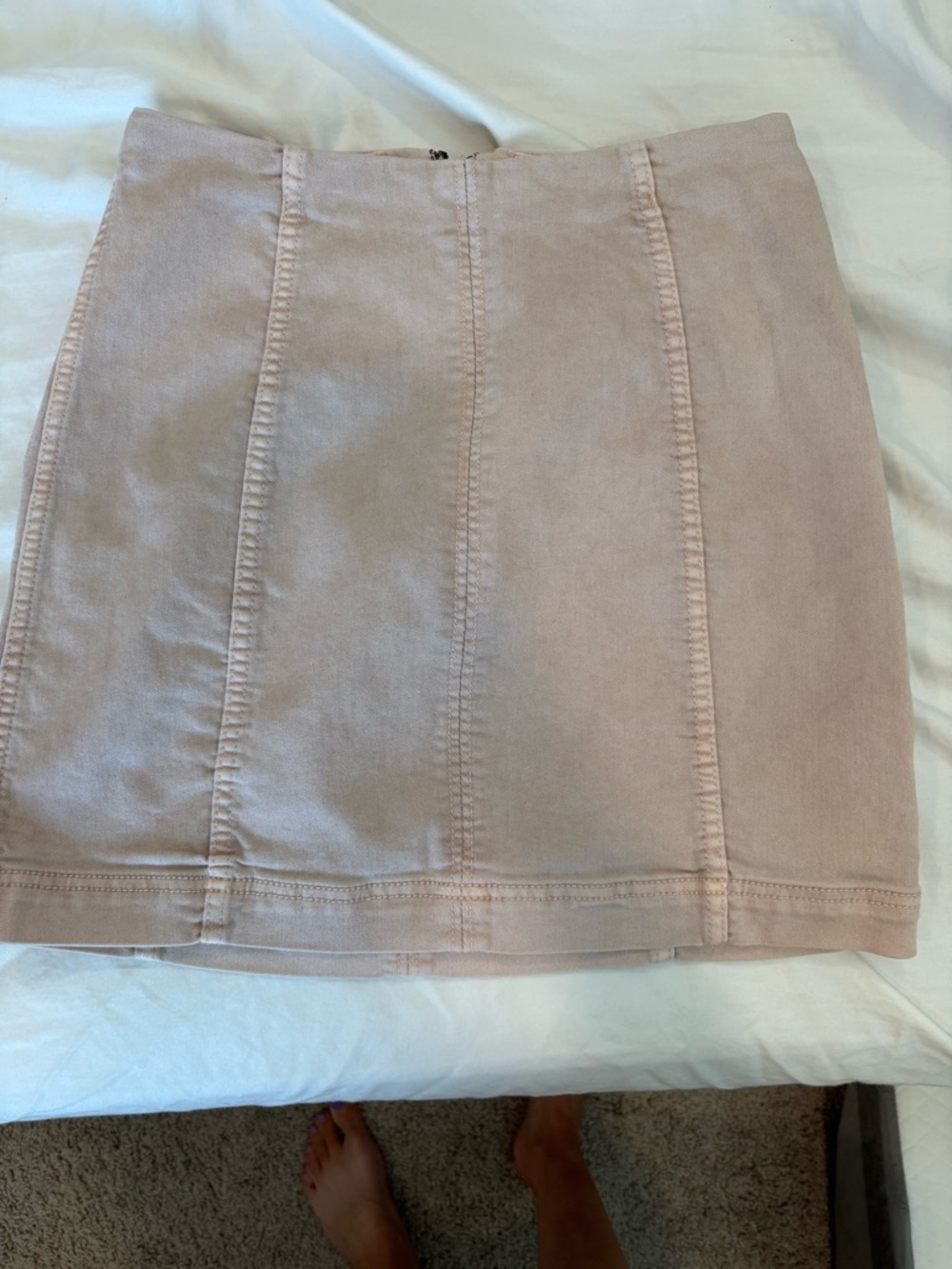Free people mini denim skirt